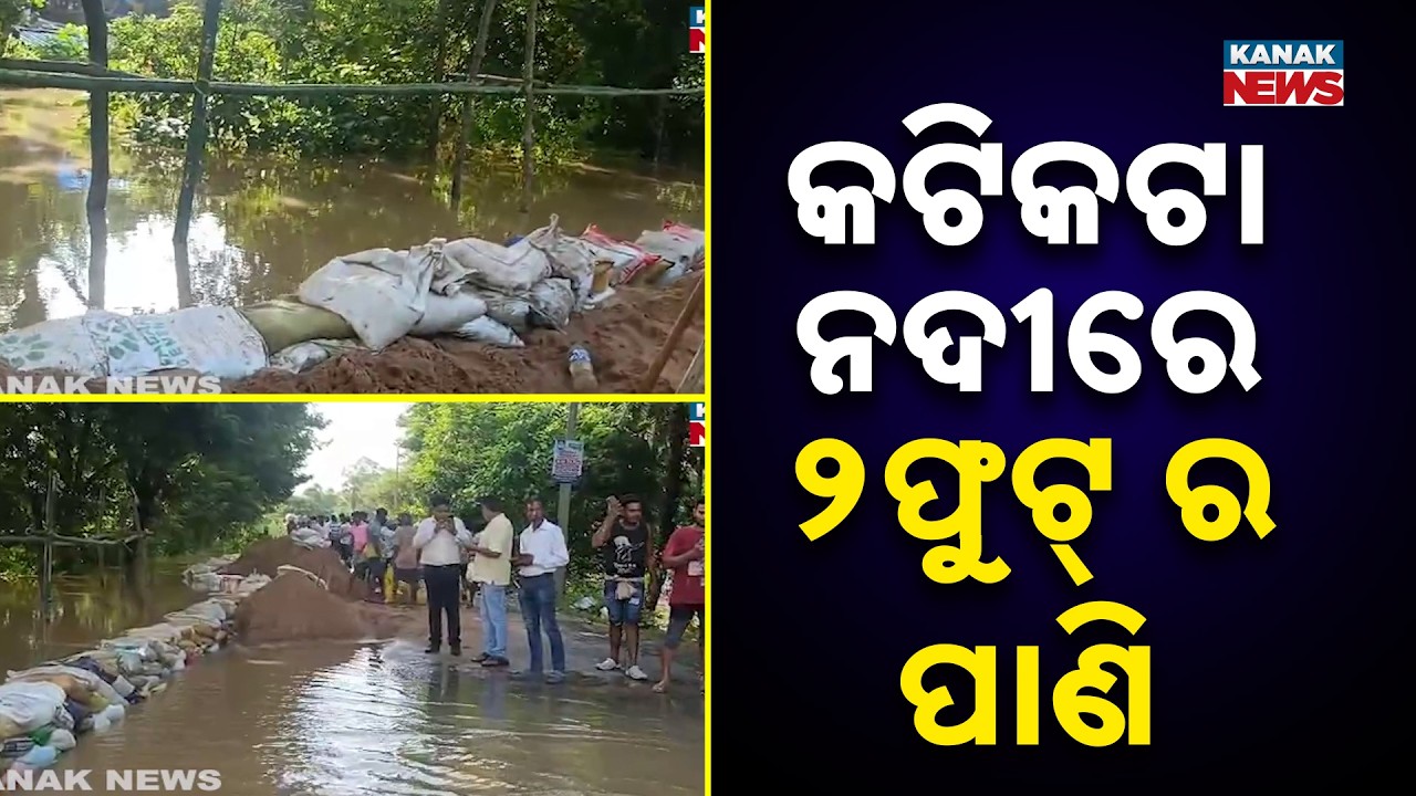 Odisha Flood News | 2 Feet Water Over Katikata River Road Disrupts Life in Jajpur