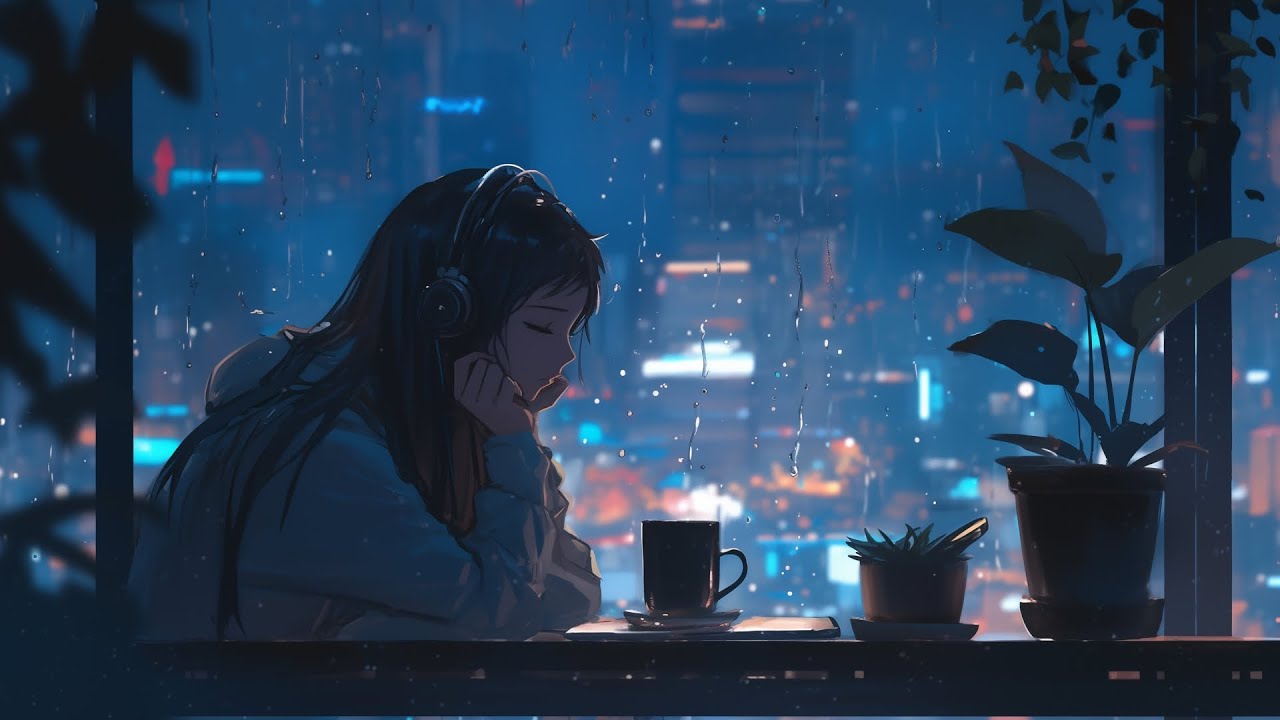 Peaceful Piano Music + Rain Sounds - Autumn Night Dream