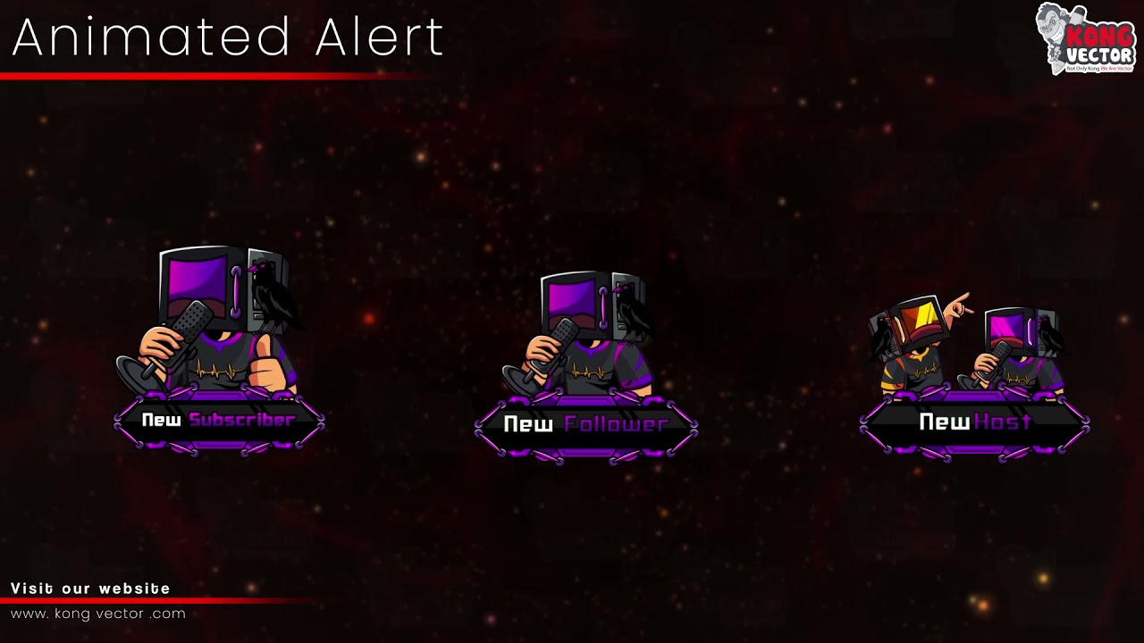 Custom Animated Twitch Alert for Streamer