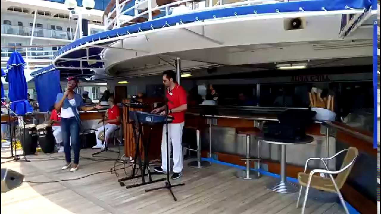 Celestyal olympia cruise ship - cuban salsa music on the deck
