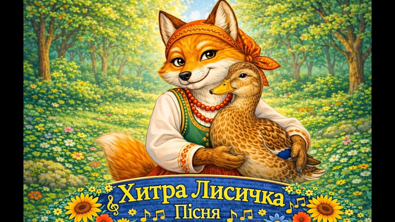 Хитра Лисичка 🦊 | Весела дитяча пісенька