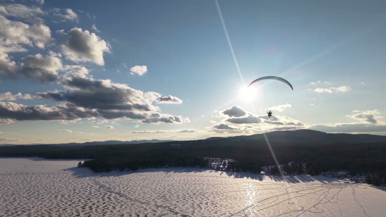 Sebago Lake Paramotoring