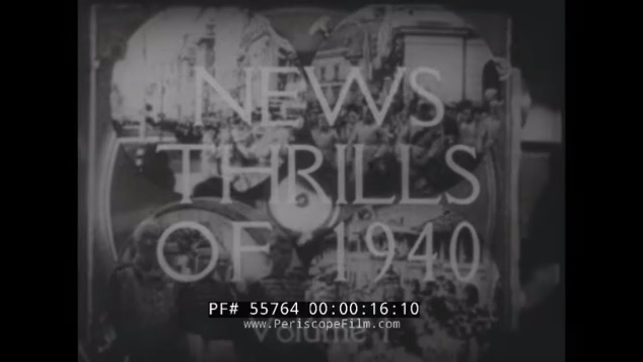 OFFICIAL FILMS NEWS THRILLS OF 1940   WWII IN EUROPE  GERMAN BLITZKRIEG OF NORWAY & HOLLAND 55764