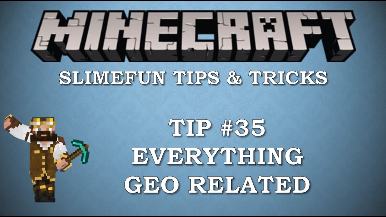 Slimefun Tips & Tricks #35- Everything Geo (GPS) Related