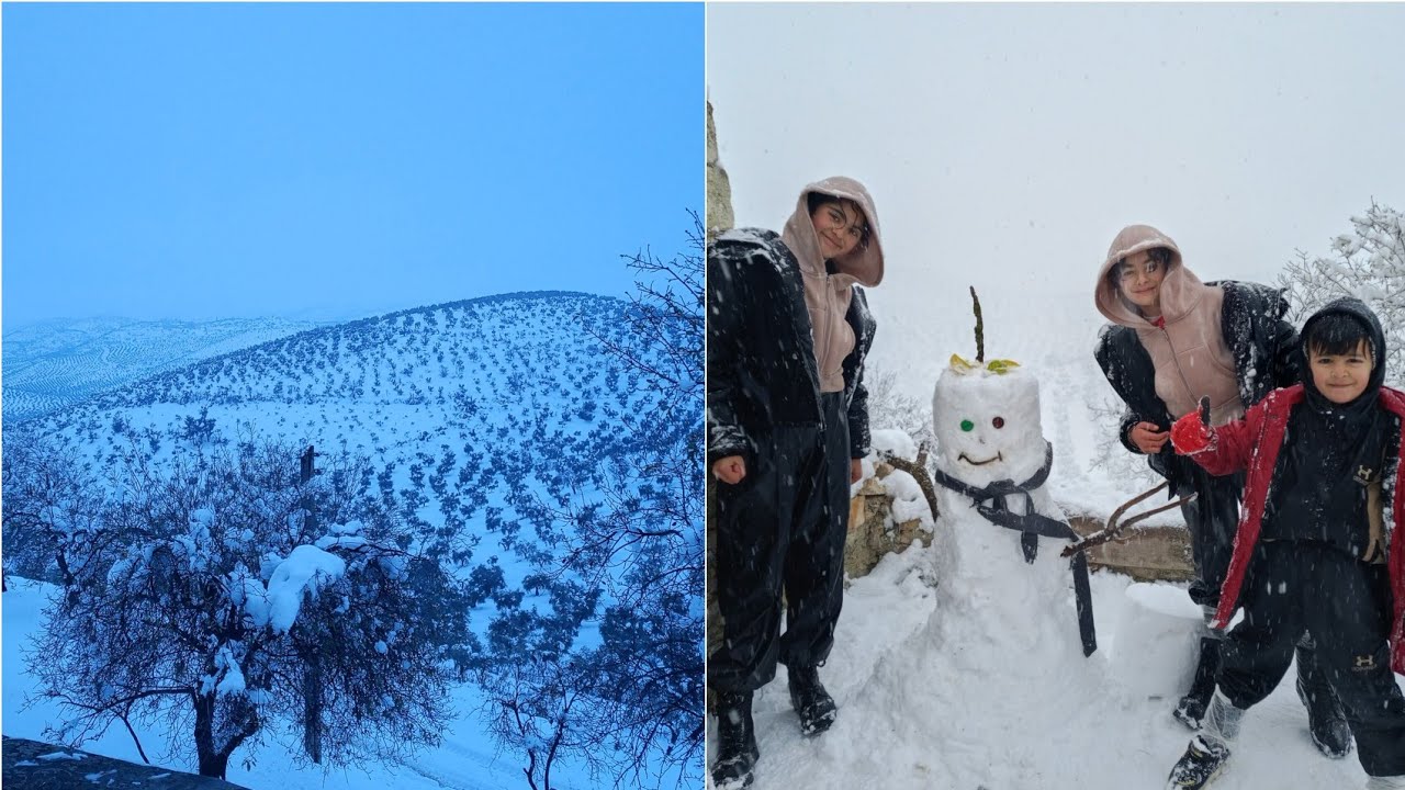اجواء الثلج ما شاء الله🥶☃️