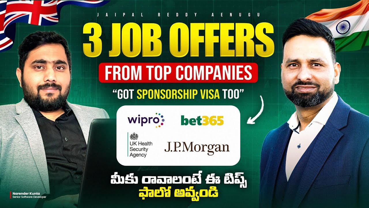 He got 3 job offers in 3 weeks form Top companies | Software Developer | Sponsorship job