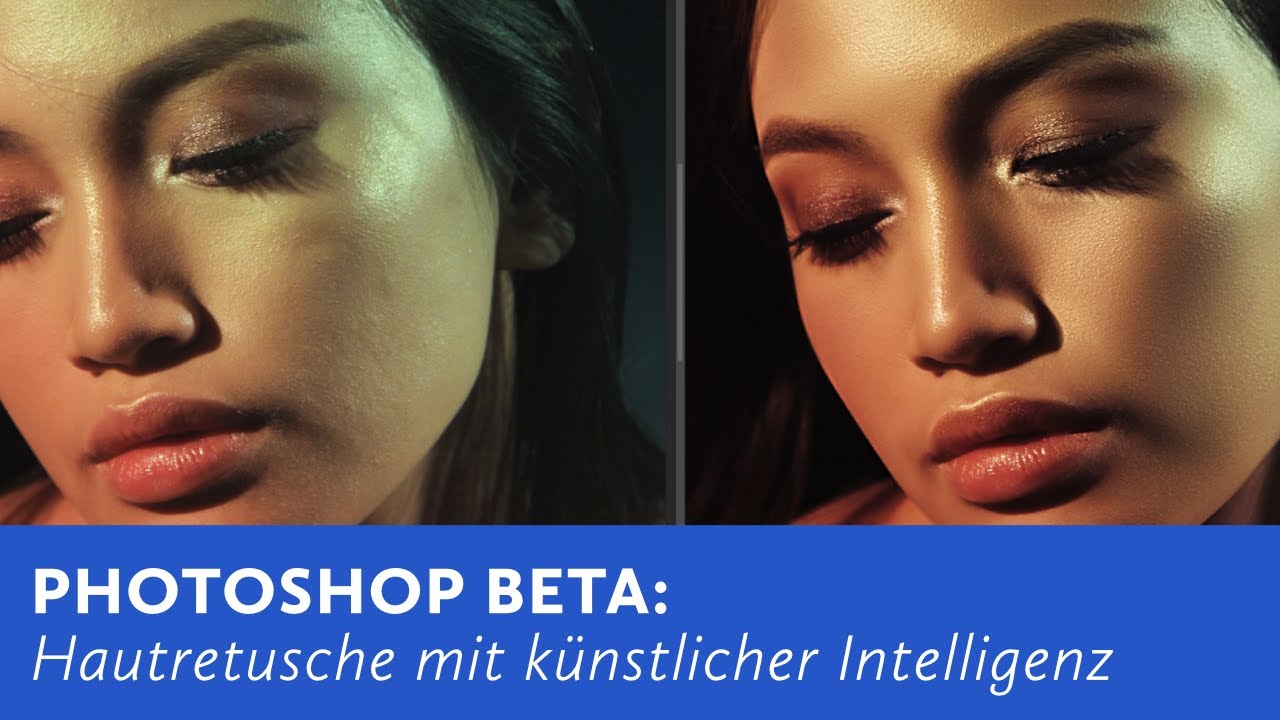 Photoshop: Hautretusche mit Künstlicher Intelligenz und Frequenztrennung