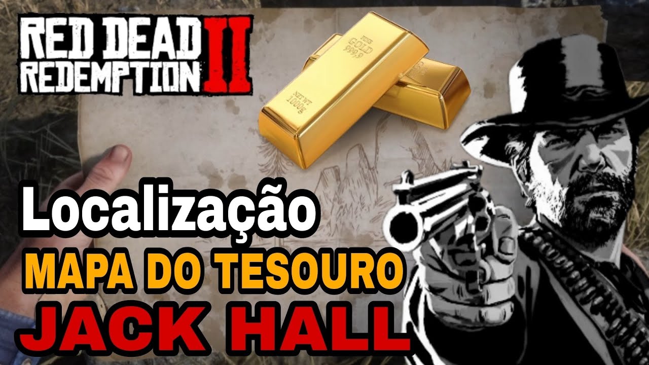 MAPA do TESOURO JACK HALL - LOCALIZAÇÃO BARRAS DE OURO
