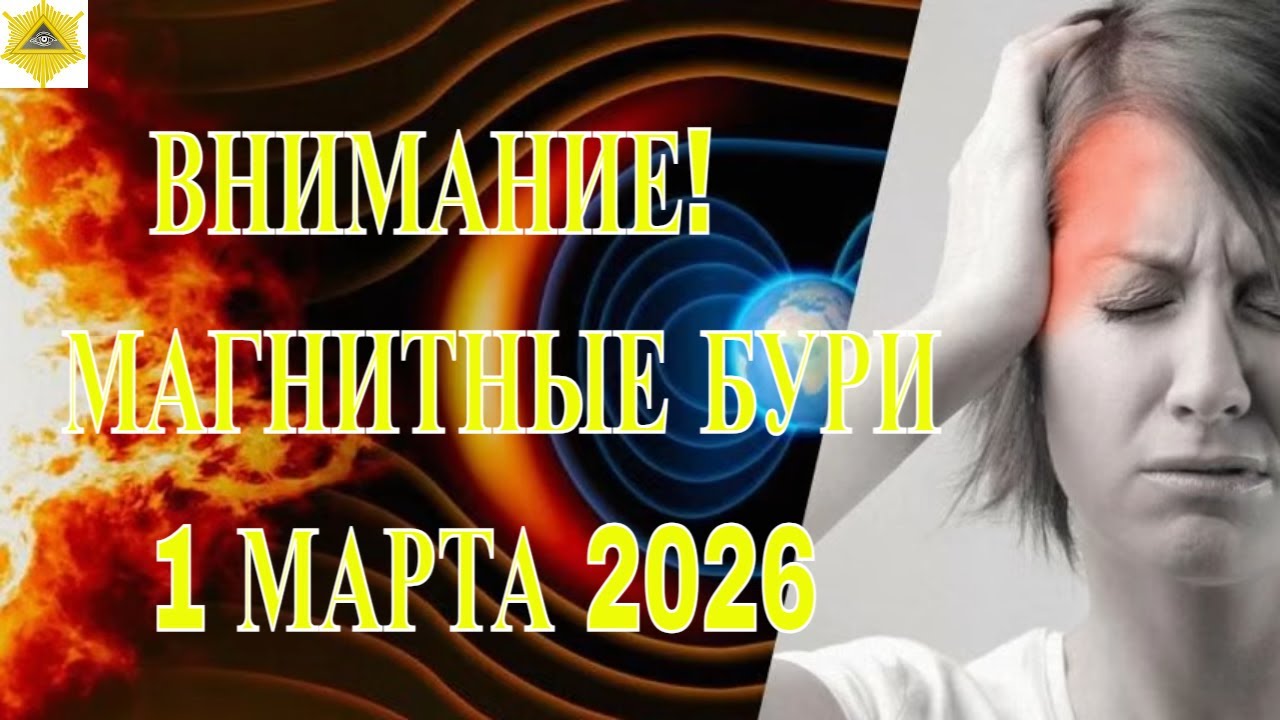 ВНИМАНИЕ! МАГНИТНЫЕ БУРИ 1  МАРТА 2026!