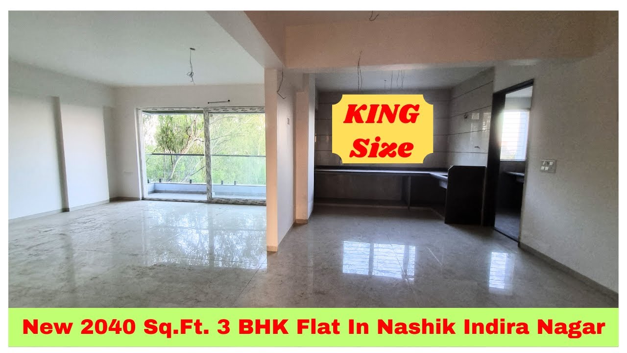 New King Size 2040 Sq.Ft. 3 BHK Flat For Sale In Nashik Indira Nagar | नाशिक मध्ये ३ बीएचके फ्लॅट
