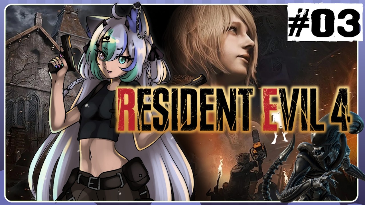 Mine Carts, Pompopus Plant Man & Zenomorphs! Playing Resident Evil 4 For The First Time #03