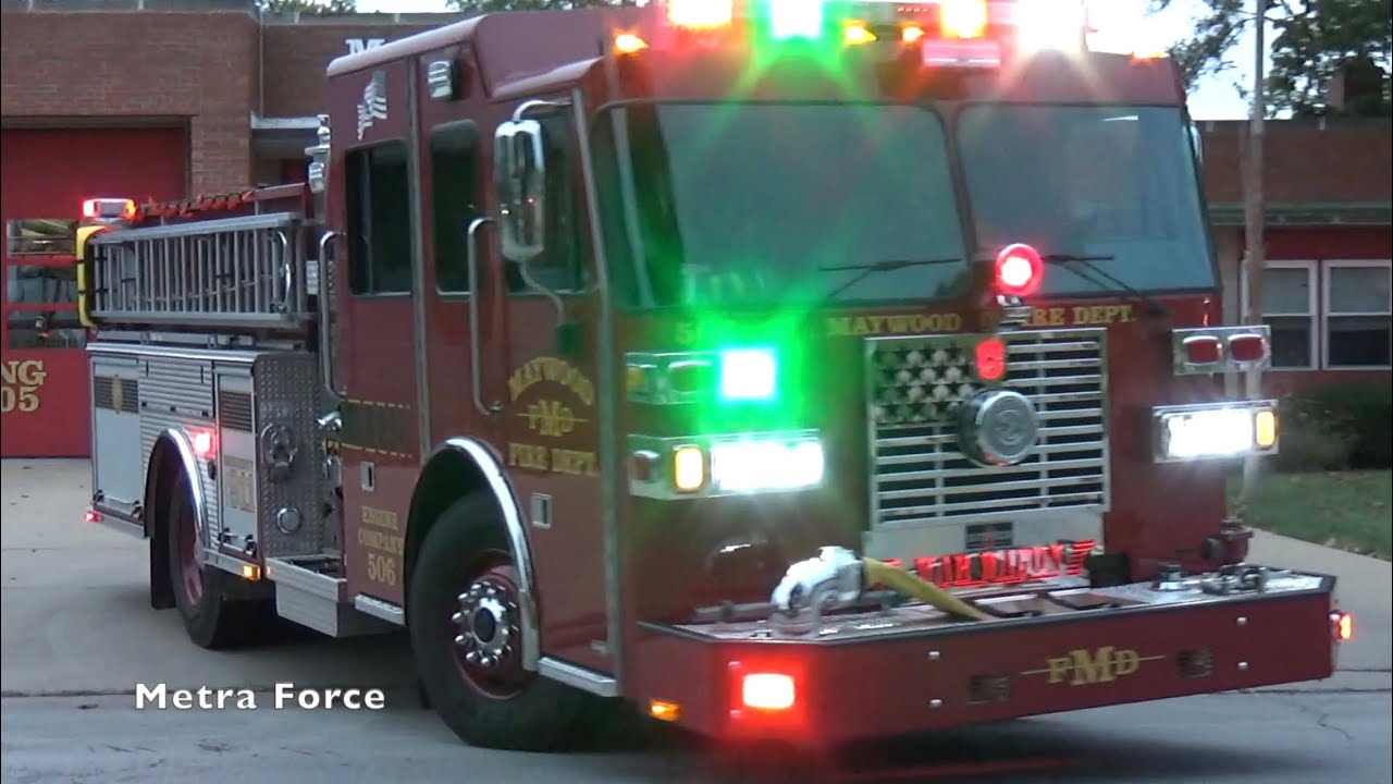 *BRAND NEW* Maywood IL Fire Dept Engine 506 Responding