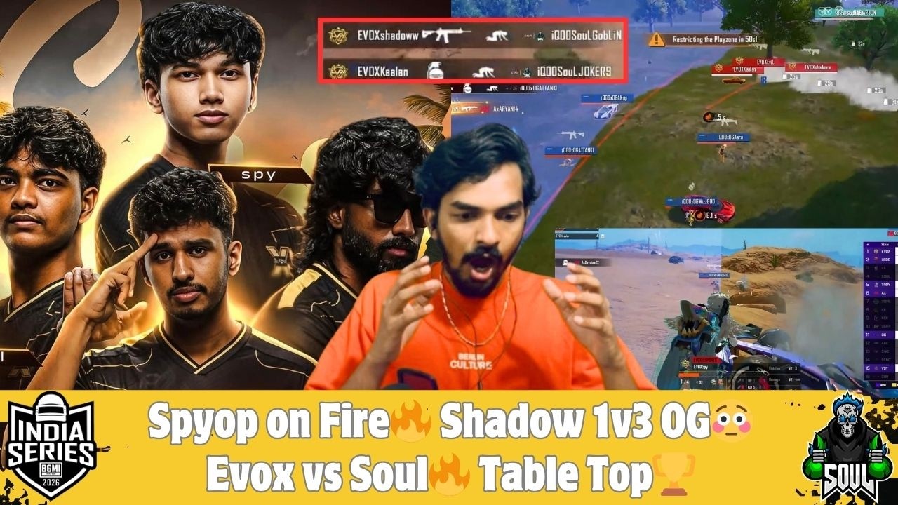 ഇജ്ജതി Aggression😱 Evox vs Soul🔥| Shadow 1v3 OG😳| Spyop on fire🔥 BGIS Quarter | Junior Gaming