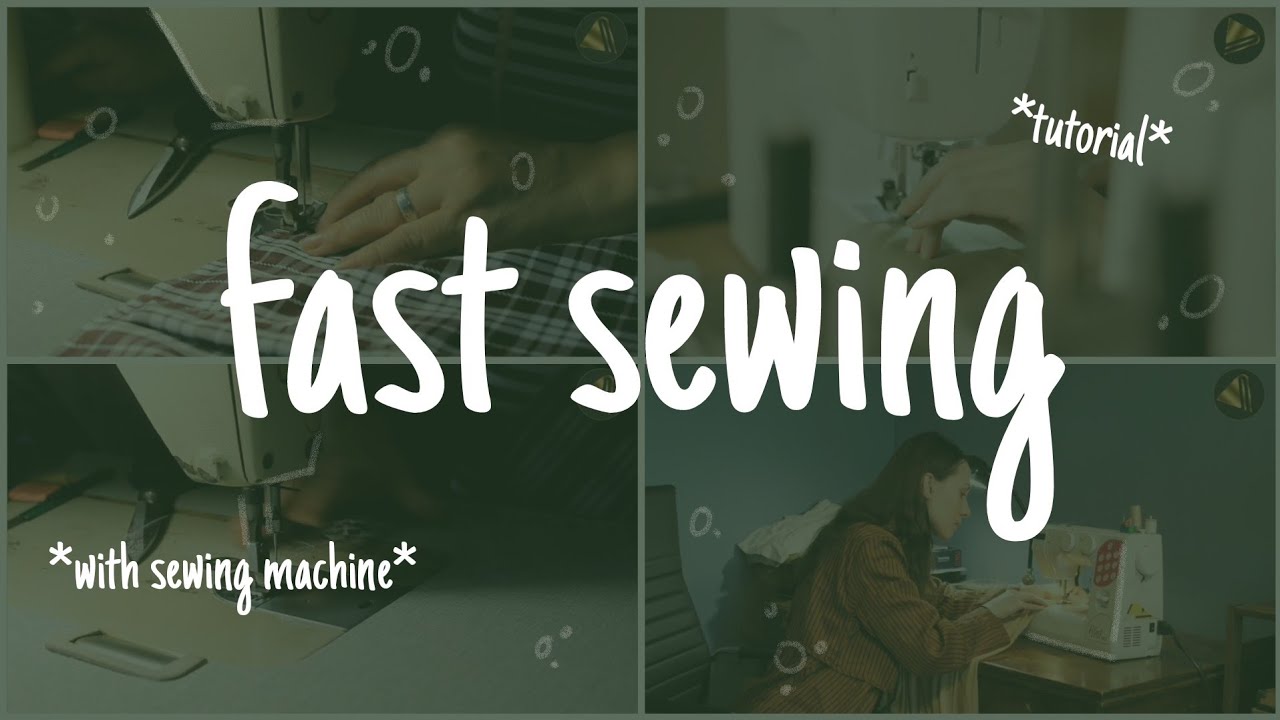 How to sew fast with sewing machine🔝