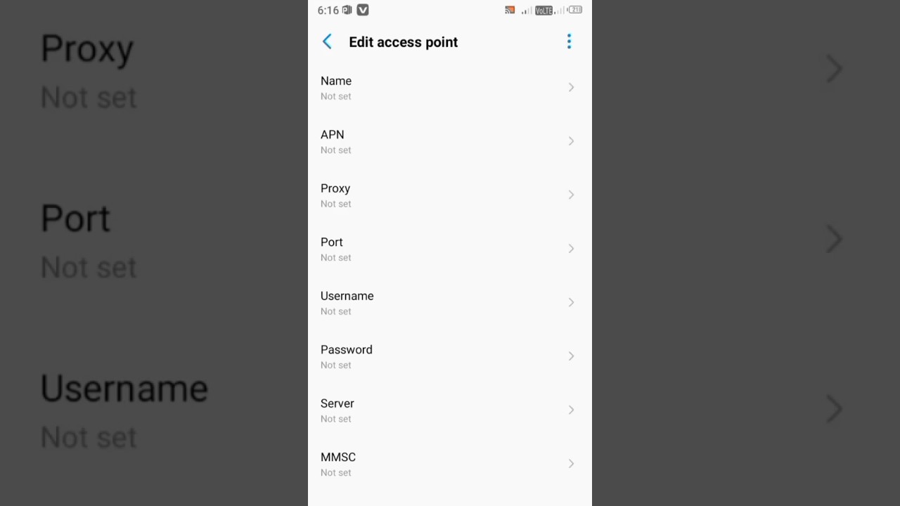 Zong sim data apn setting