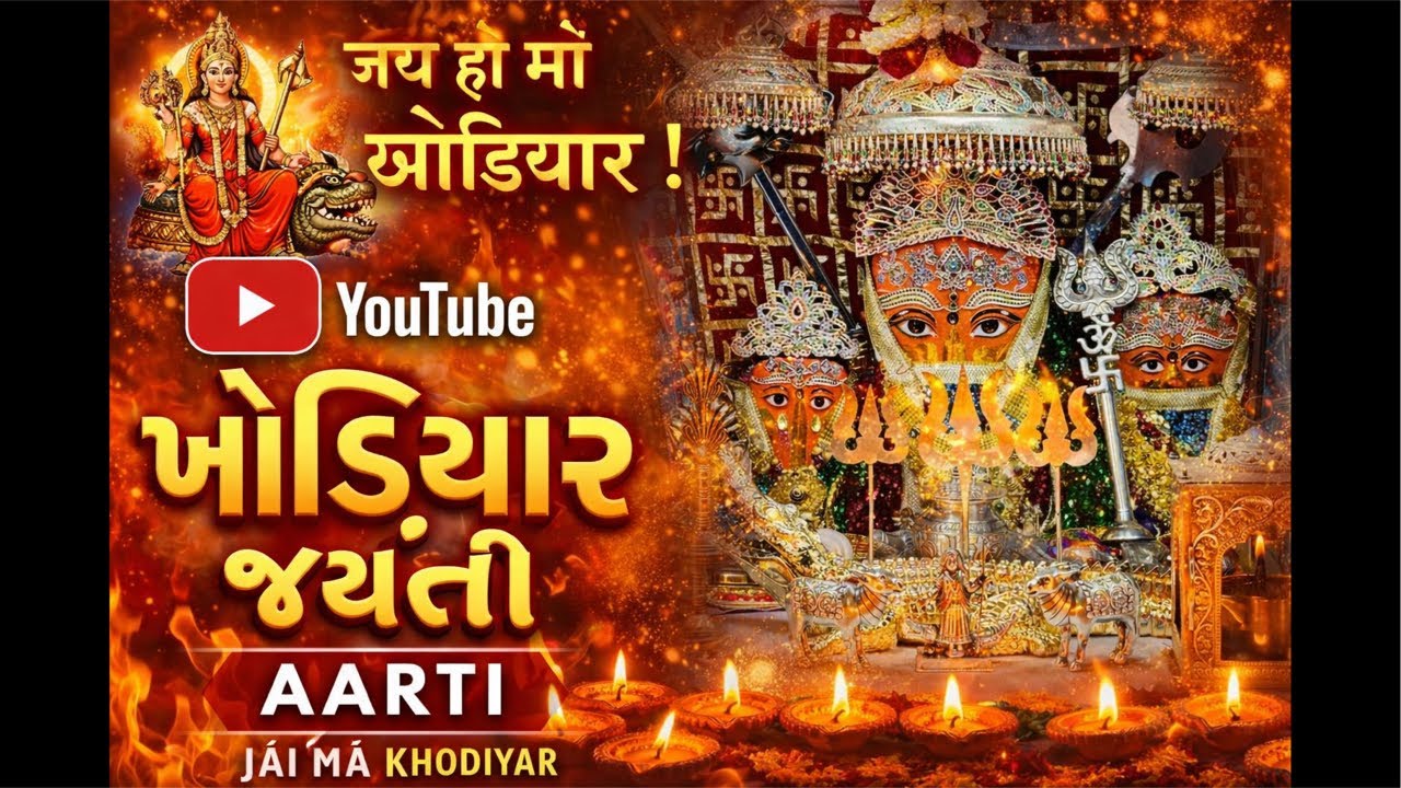 Date-26/01/2026 Monday Sandhya aarti darshan Khodiyar jyanti