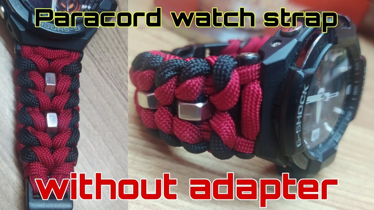 Paracord watch strap without adapter/How to make/DIY