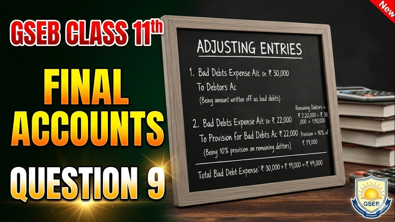 GSEB Accounts Final Accounts Question 9 
