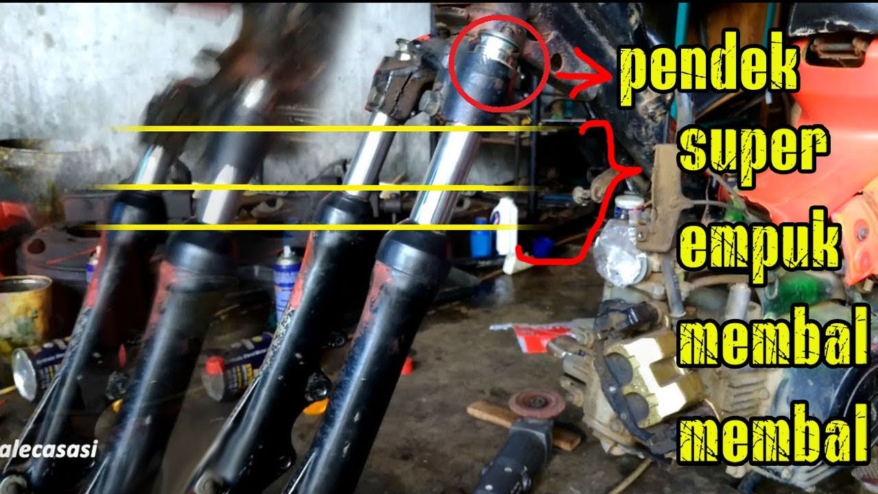 Cara mendekin shok + setting MEMBAL MEMBAL Vega r, F1z r (EP 2)