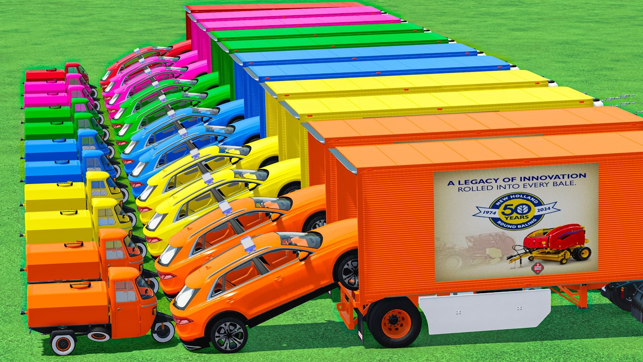 AUDI Cars vs MINI AUTO Transporting In Fs22 | Farming Simulator 22