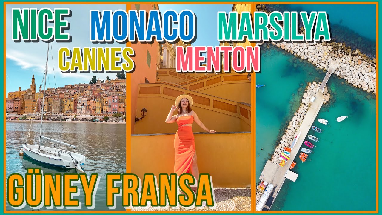 Güney Fransa Vlog, Cote d'Azur, Fransız Rivierası, Monaco, Nice, Antibes