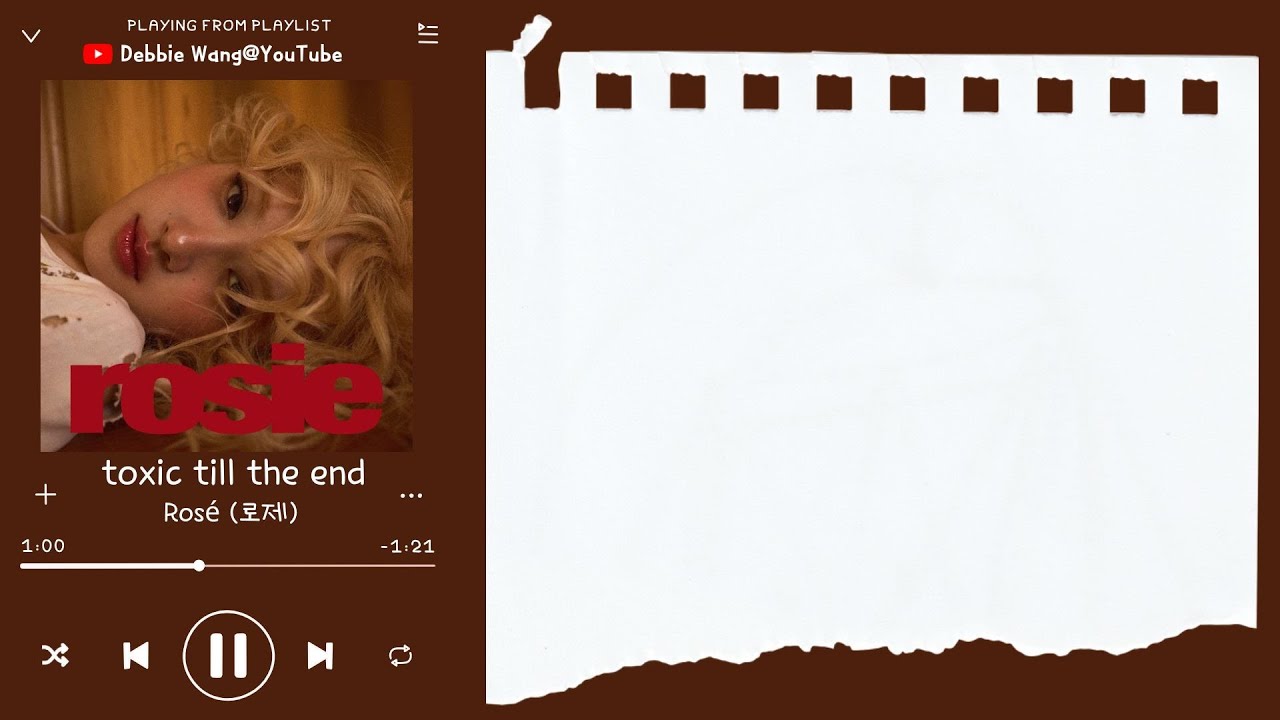 ♡英中歌詞♡ | Rosé (로제) - toxic till the end
