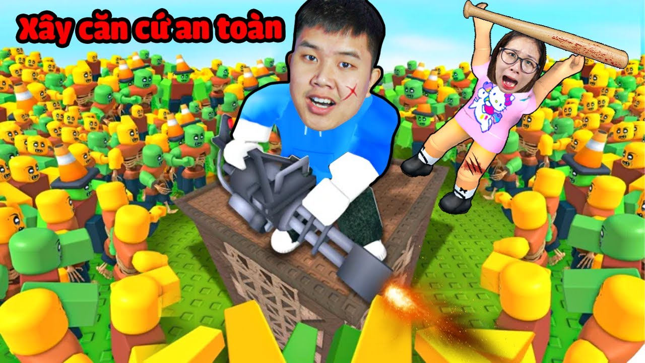 Xây căn cứ an toàn sinh tồn chống quái vật tấn công bảo vệ nhà cùng bqThanh Ốc