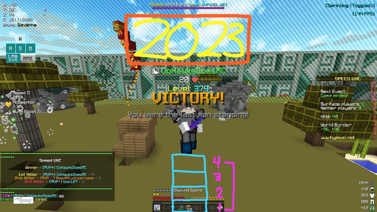 Playing Hypixel Speed UHC in 2023...