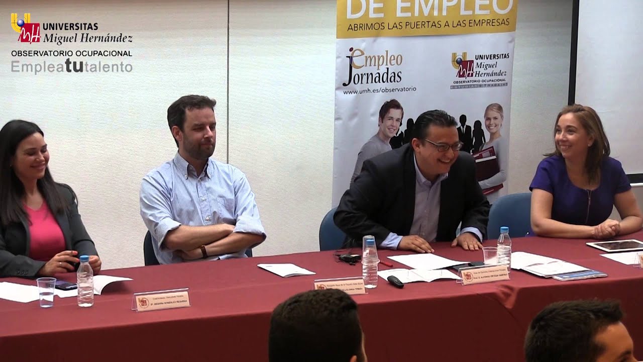XVIII Jornadas de Empleo UMH - Derecho. Mesa de instituciones
