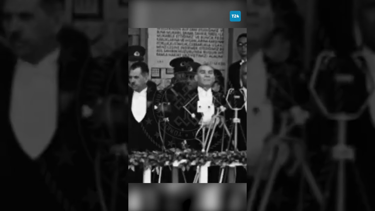 K&uuml;lt&uuml;r ve Turizm Bakanlığı, Atat&uuml;rk'&uuml;n 10. Yıl Nutku'nu okuduğu arşiv g&ouml;r&uuml;nt&uuml;lerini paylaştı!
