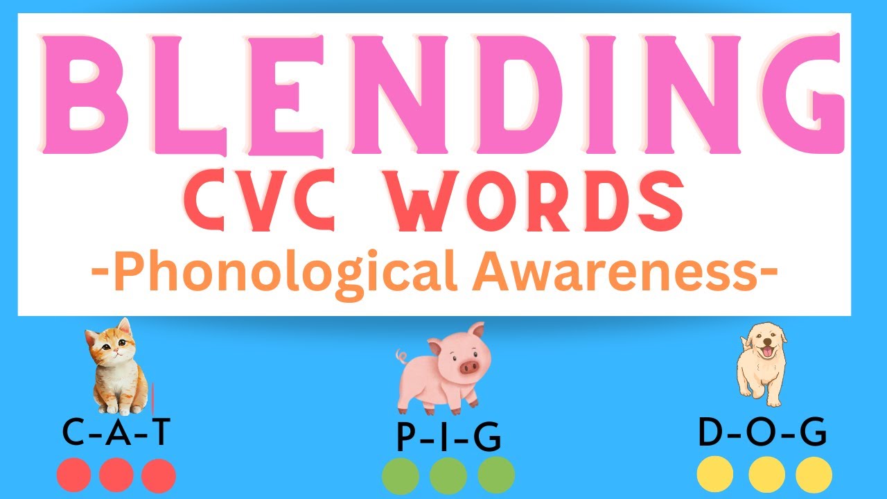 Blending / Phonological Awareness / Preschool / Kindergarten / Phonemic Awareness / Learn to Read