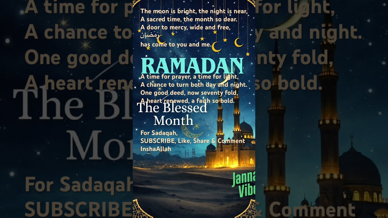 The Blessed Month Has Come 🌙 Ramadan Nasheed
