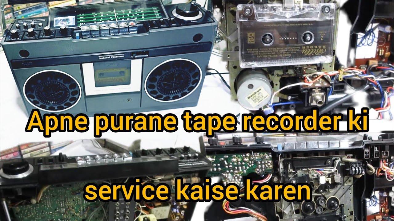 National Panasonic 466 full servicing video tape recorder ki service kaise karen