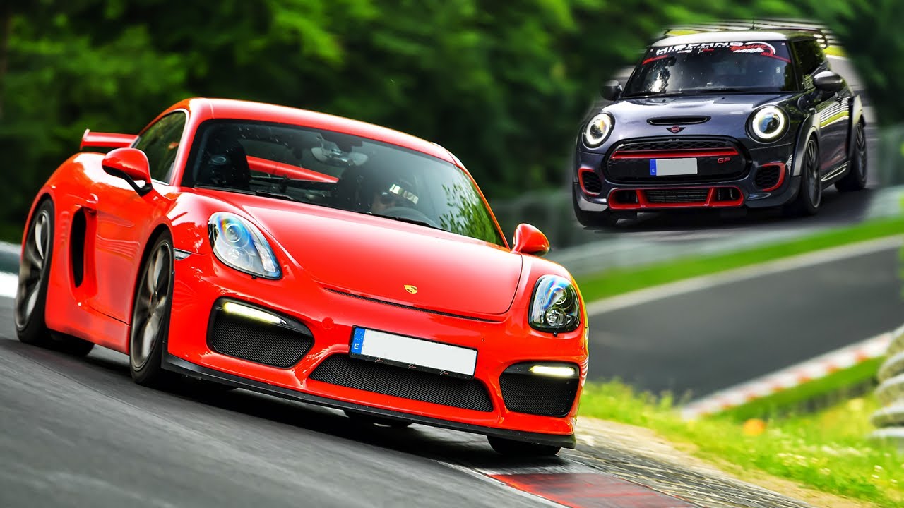 Mini Gp vs Porsche Cayman Gt4  7:51 Btg  Nurburgring Nordschleife