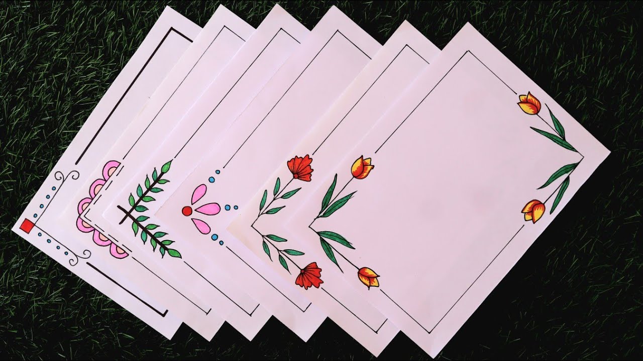 6 Border Designs/Border design for project/Project file decoration/Border design for assignment
