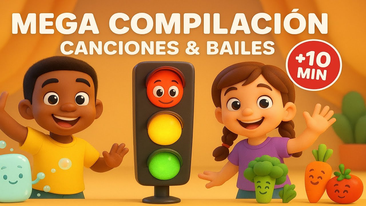 Mega Compilación Infantil (+10 MIN) 🎵🧼🚦🥦 ¡Baila y Canta!