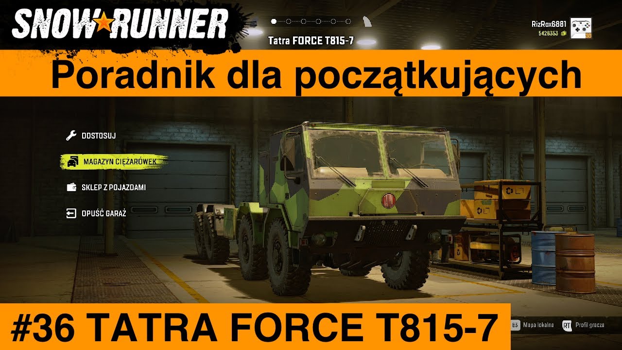Snowrunner Poradnik dla początkujących #36 TATRA FORCE T815-7 🇵🇱