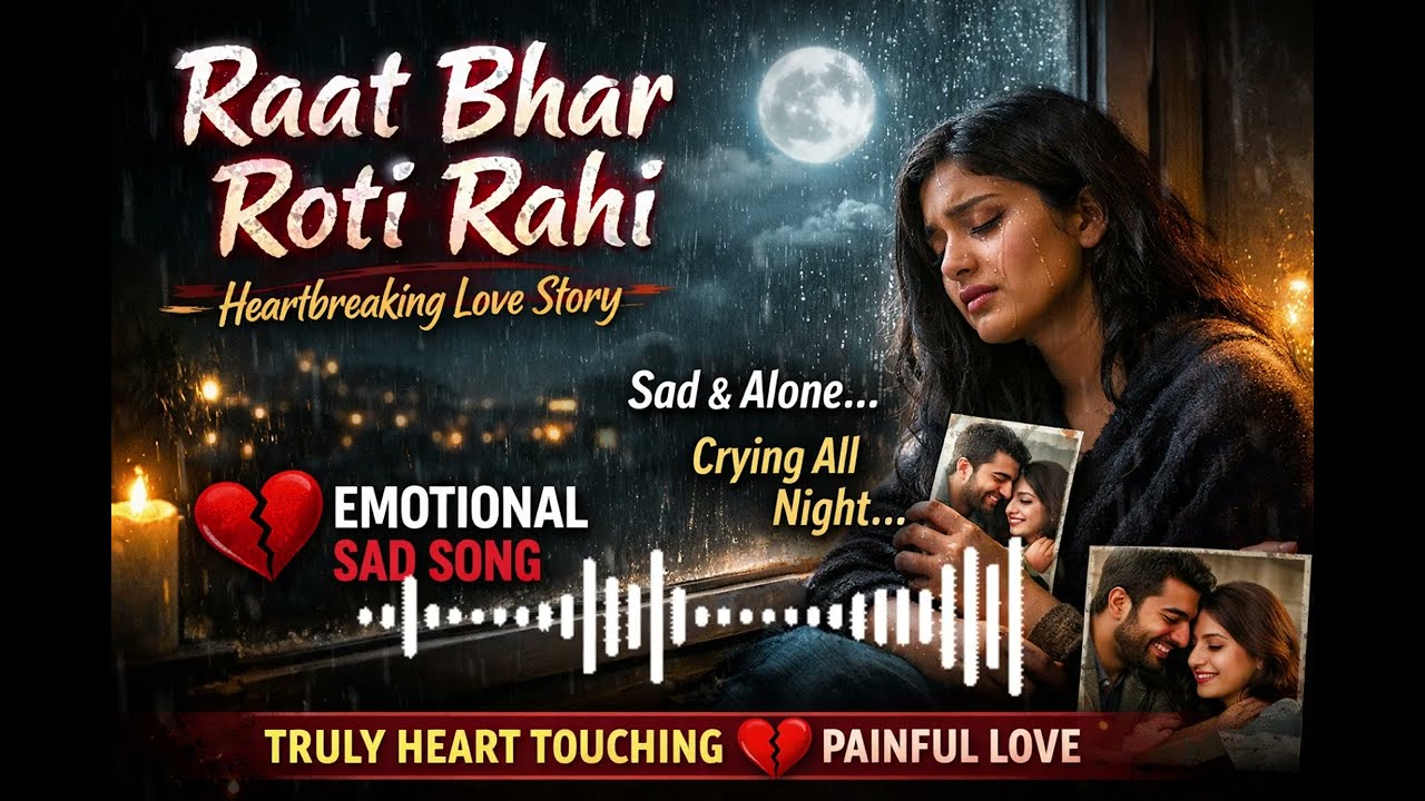 Raat Bhar Roti Rahi 💔 | Heart Touching Sad Song 2026 | Emotional Breakup Song | Very Painful