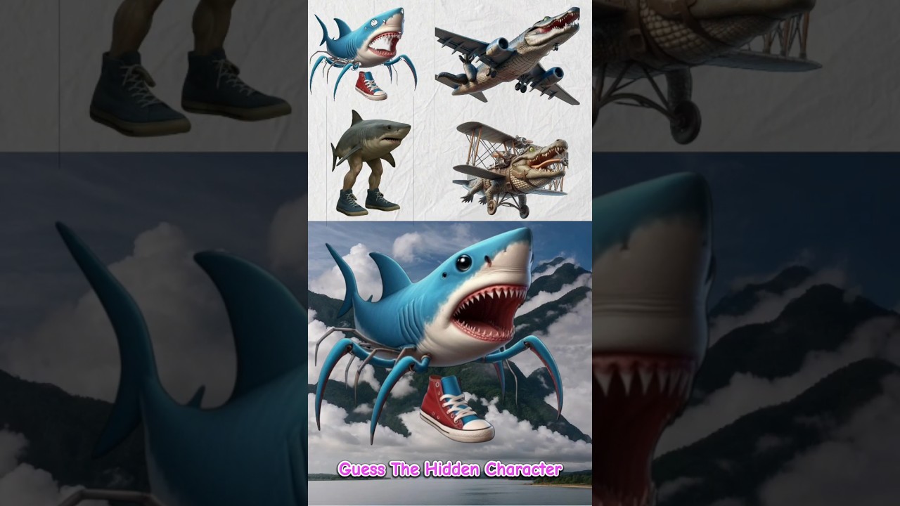 Guess The Hidden Character? Bombardiro Crocodile #bombardirocrocodilo #crocodile #shorts