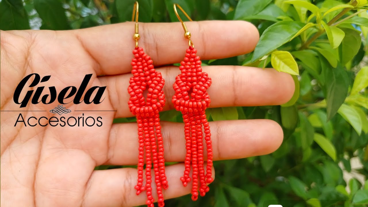 ✨️Aretes en Mostacilla Checa❤️ [peyote]