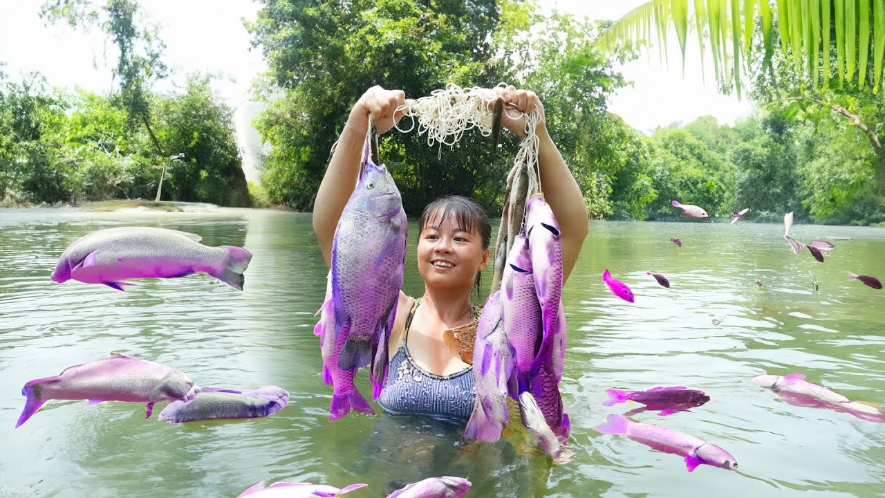 Harvest Fish Goes To The Market Sell & How To Fishing Catch A Lot Of Fish | Tiểu Vân Daily Life