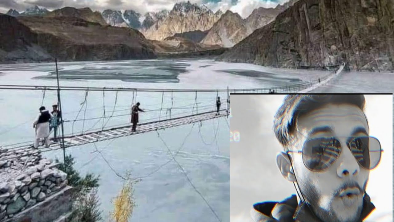 Crossing Pakistan's 🌎 most dangerous bridge 🤐  The Killer #hussainibridge