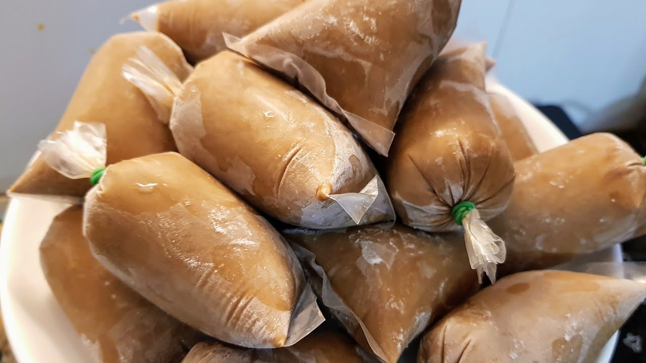 KEM CÀ PHÊ SỮA /Cách làm kem cà phê sữa túi dẻo mịn đậm đà thơm ngon/Linh Vương Food