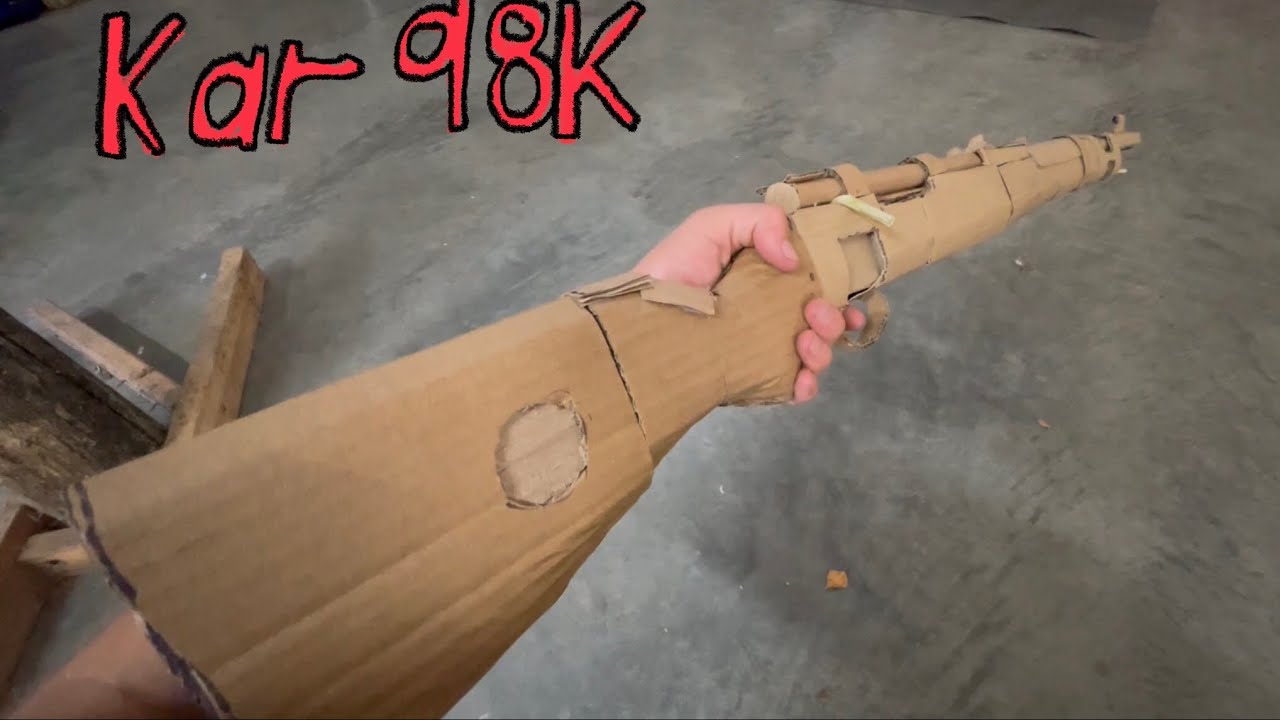 How to make WWII sniper rifle out of cardboard (Kar 98K)