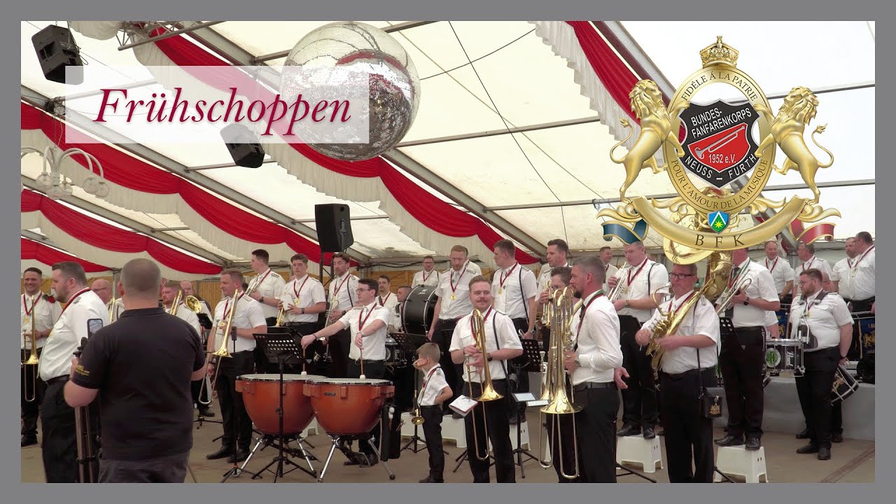 Bundesfanfarenkorps Neuss Furth 1952 e.V. - Auftritt beim Frühschoppen - Pfingsten 2024