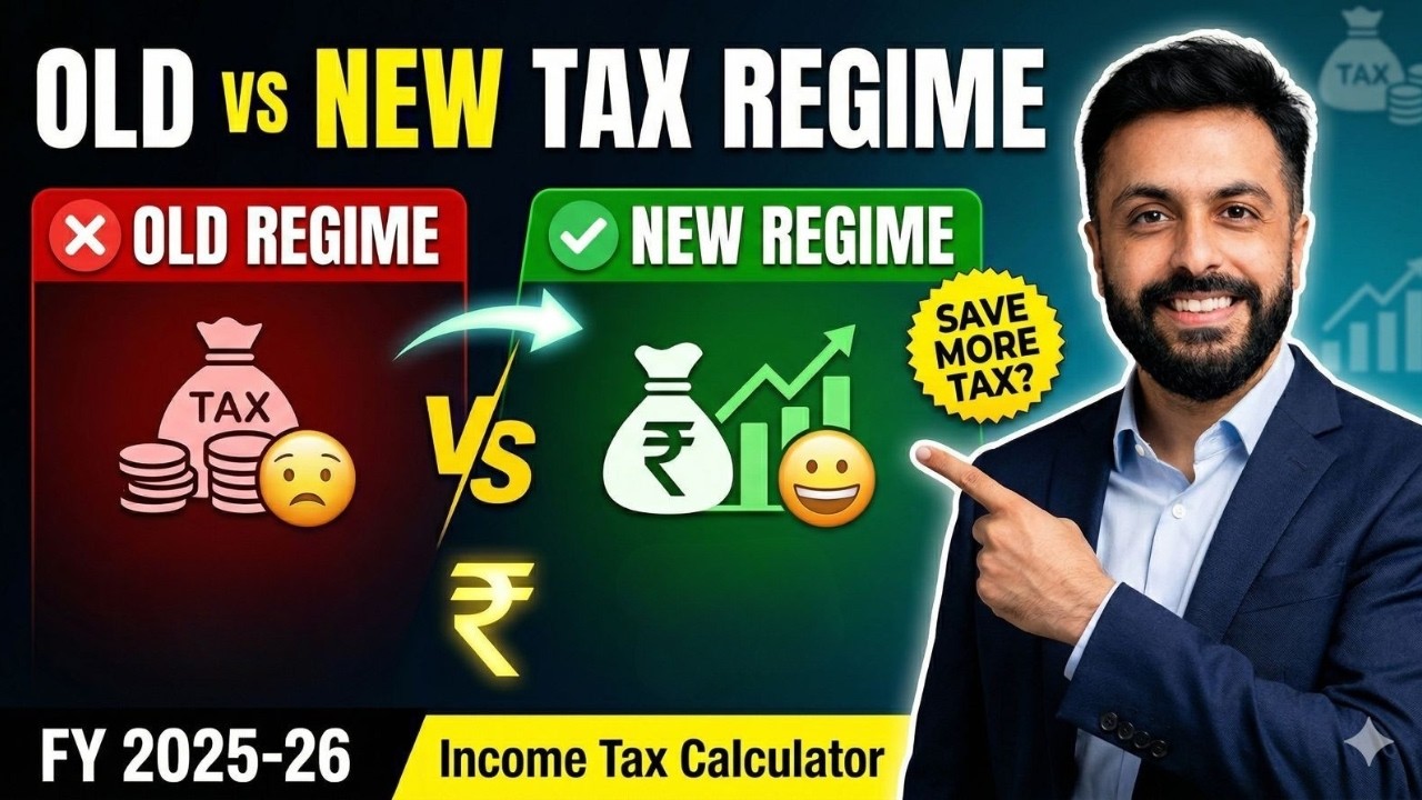 Income Tax Calculation FY 25-26 | Old vs New Tax Regime | Salary Tax Calculation | ITR Filing Guide|
