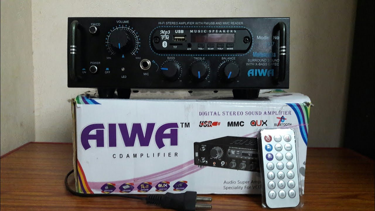 AIWA™  Amplifier Rs.1,000 Only with Bluetooth+ mic+balance