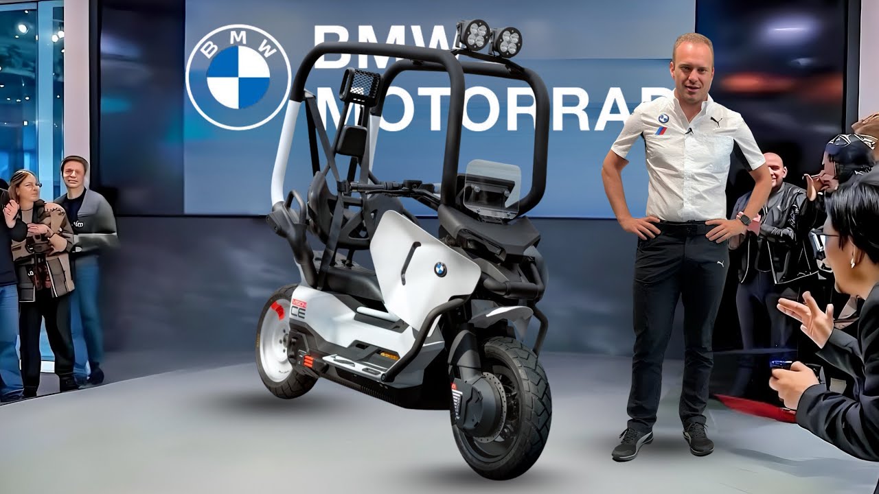 BMW Vision CE 2026 Unveiled &ndash; The Motorcycle of the Future Without a Helmet?!
