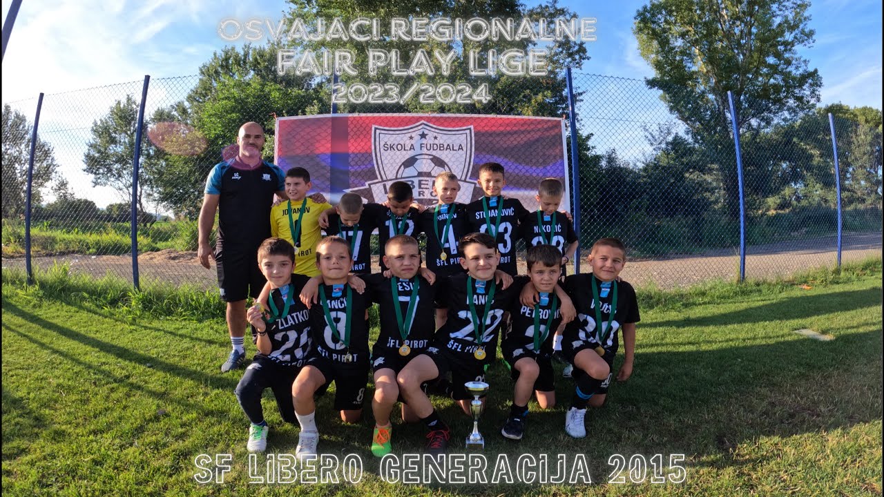 ŠF Libero generacija 2015 šampioni FAIR PLAY regionalne lige u sezoni 2023/2024