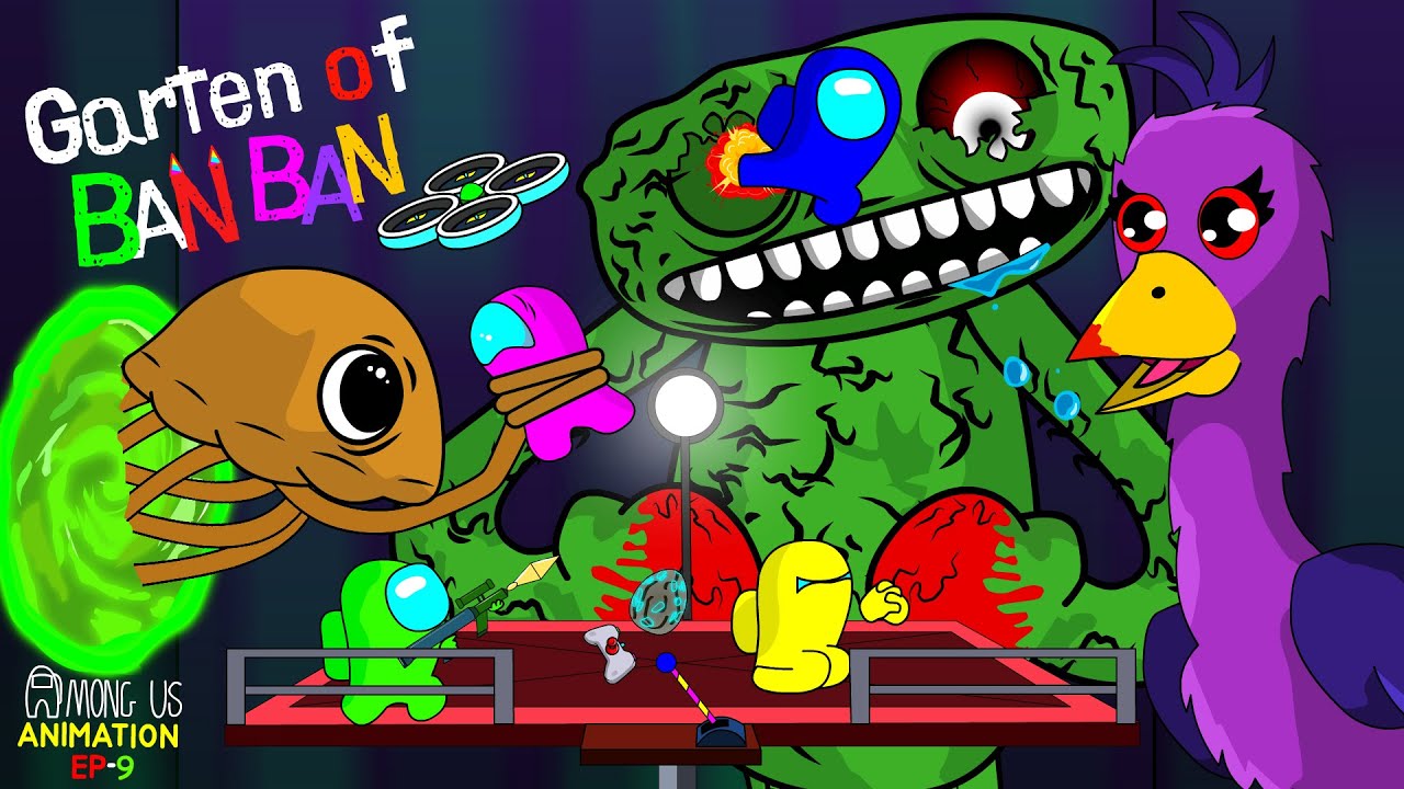 Among Us Animation Vs Garten of Banban -Chapter 1 | Among Us game Cartoon Animation Ep 9